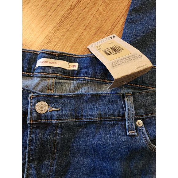 Levi's Classic Bootcut Jeans Pants Mid Rise Size 24W Womens Blue - Picture 3 of 5